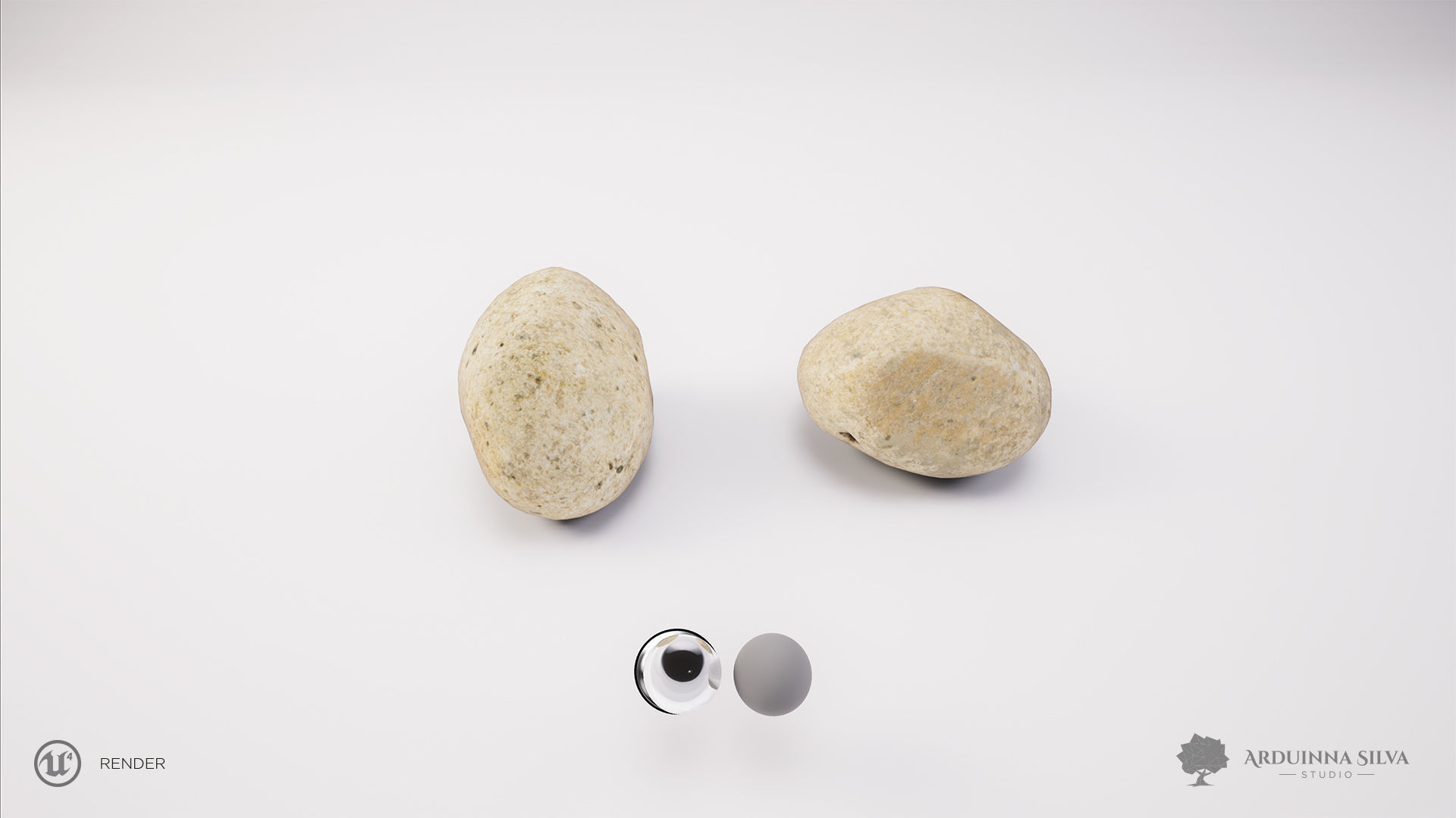 PACK - River rocks - Part 1 - Photogrammetry Low-poly 3D model_17