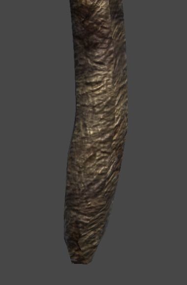 wand3 wooden wand with stone Low-poly 3D model_9