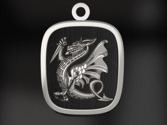 Chimera  pendant 3D print model