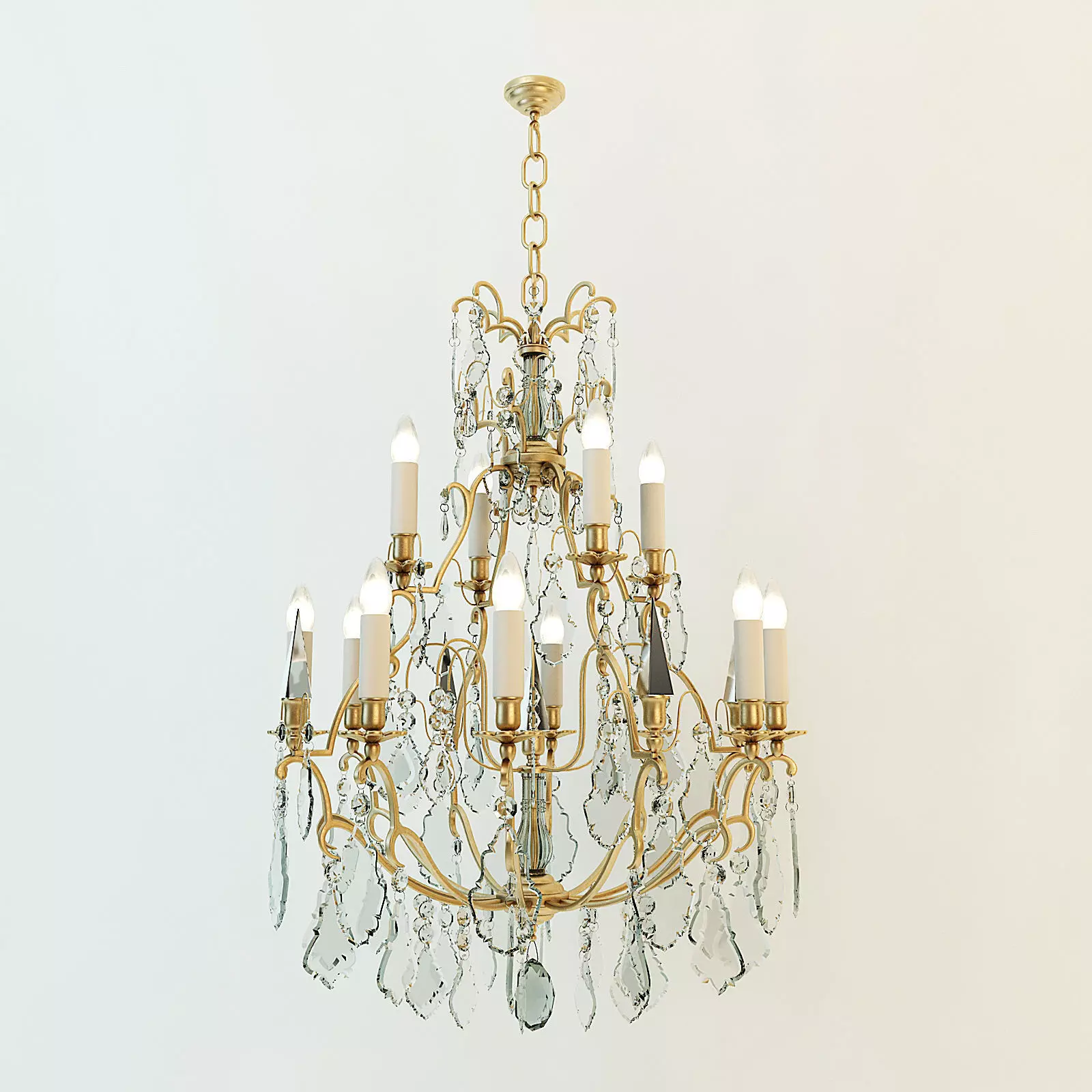 Vaughan Cage Chandelier 3D model_0