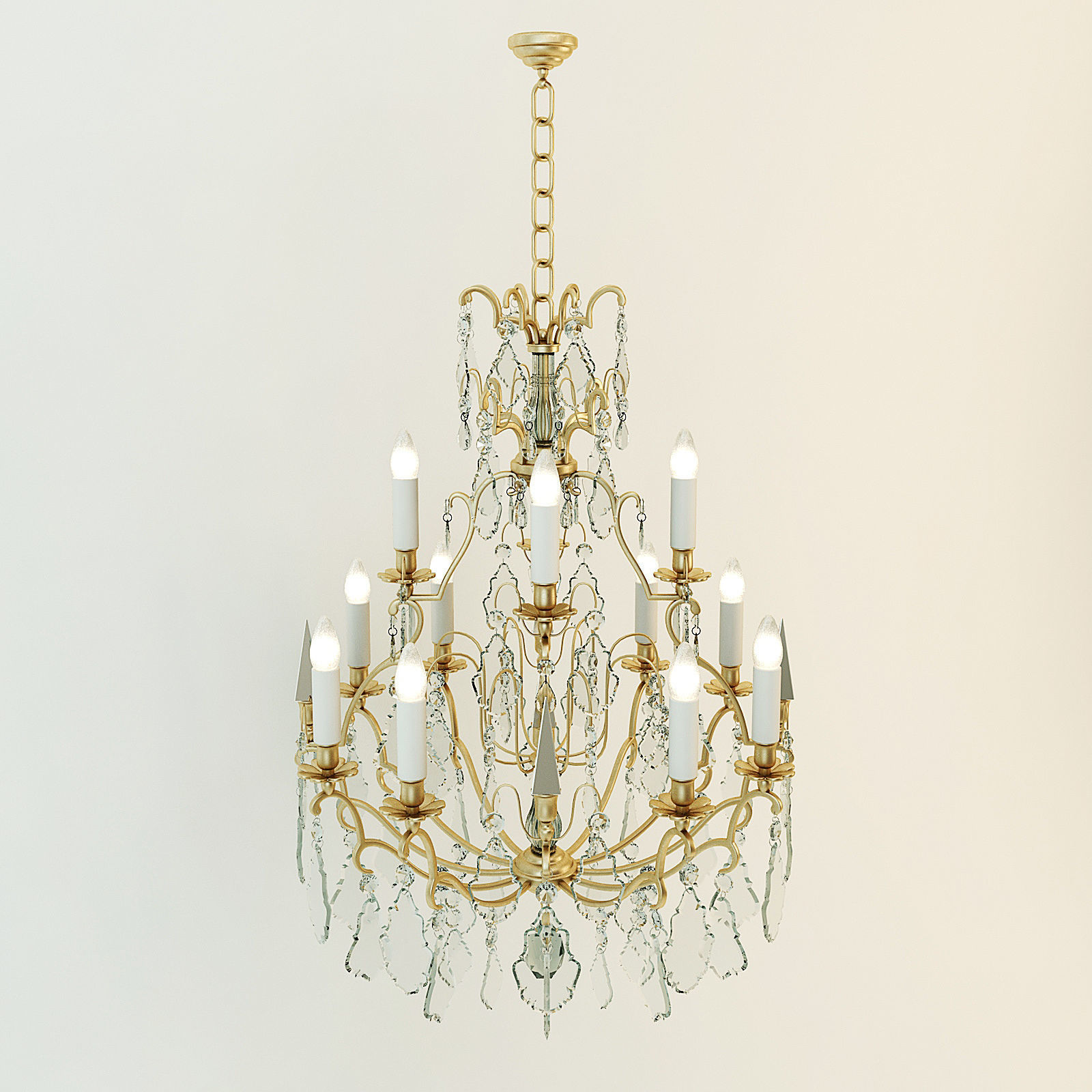 Vaughan Cage Chandelier 3D model_2