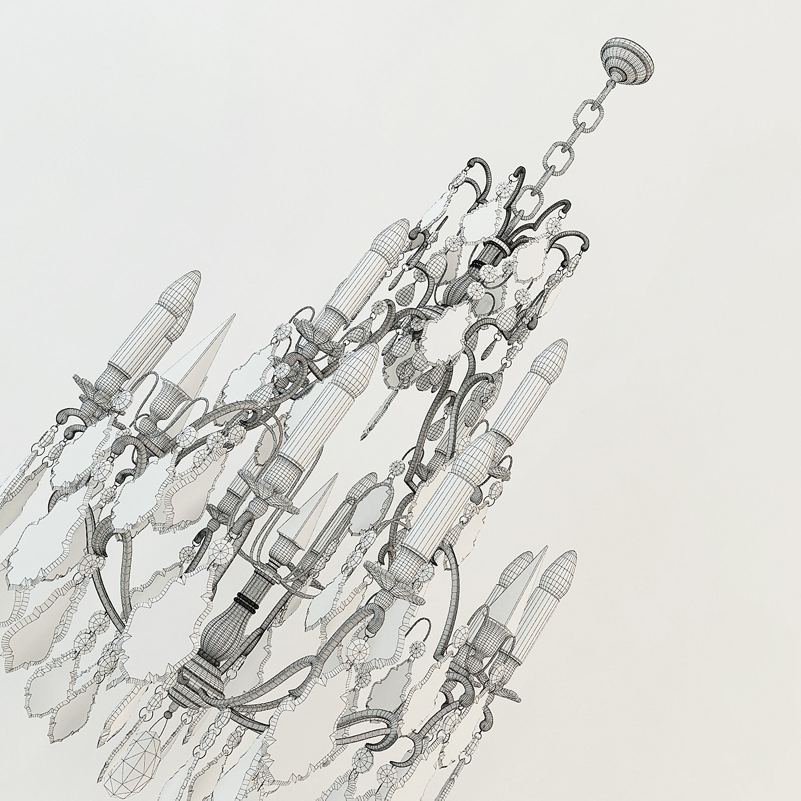 Vaughan Cage Chandelier 3D model_3