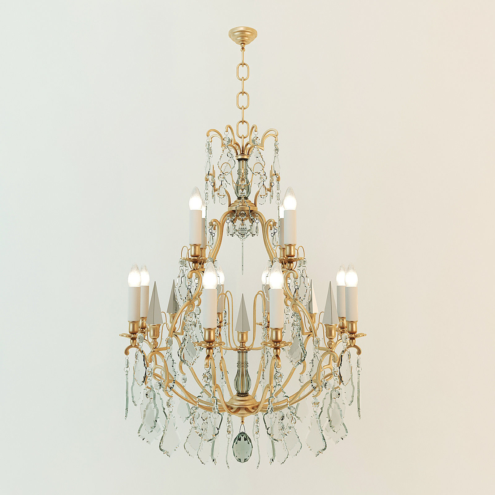 Vaughan Cage Chandelier 3D model_1