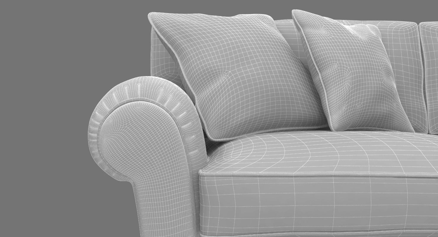 Wade Jefferson Large Scatter Sofa 3D model_22