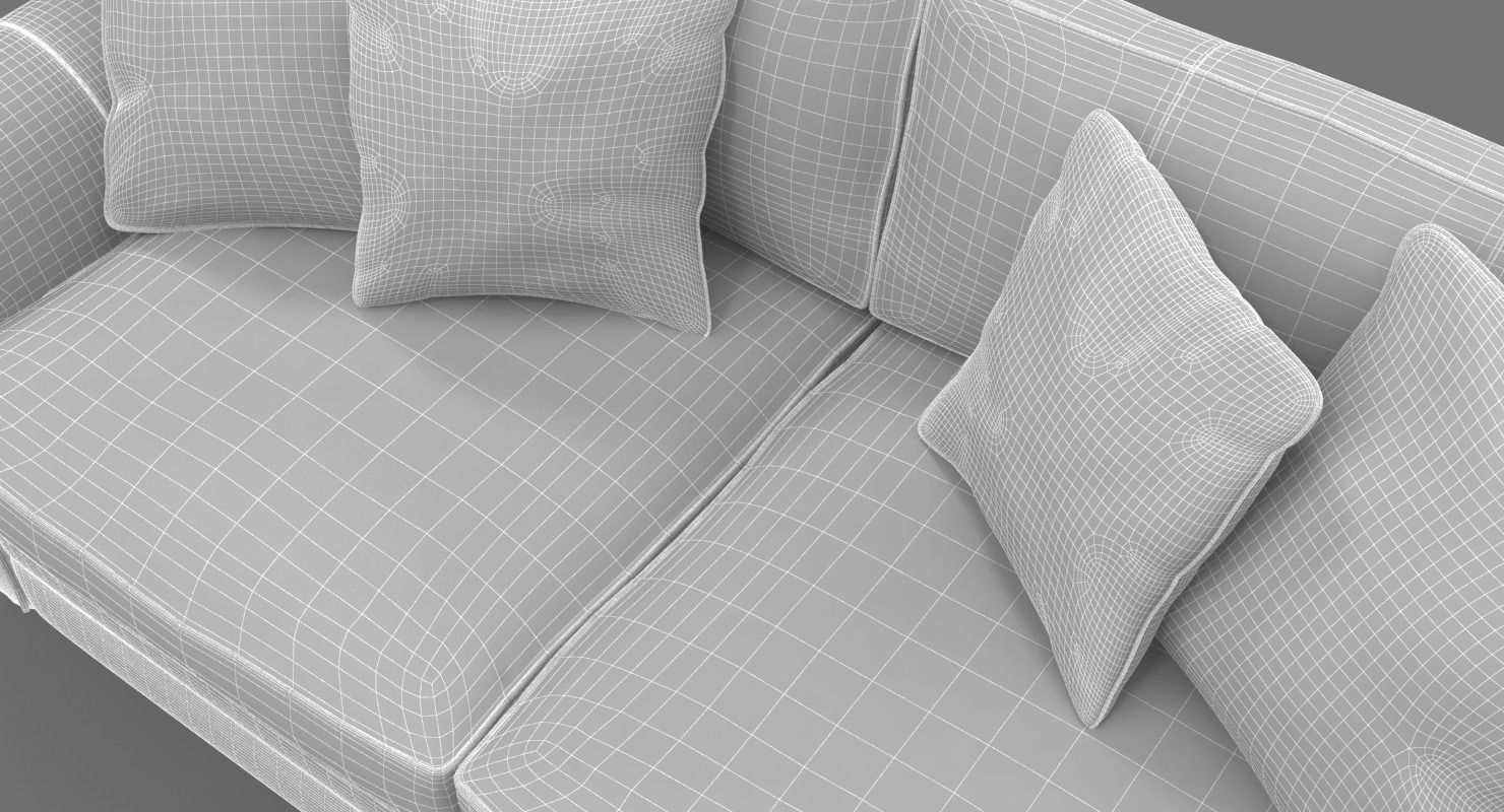 Wade Jefferson Large Scatter Sofa 3D model_20