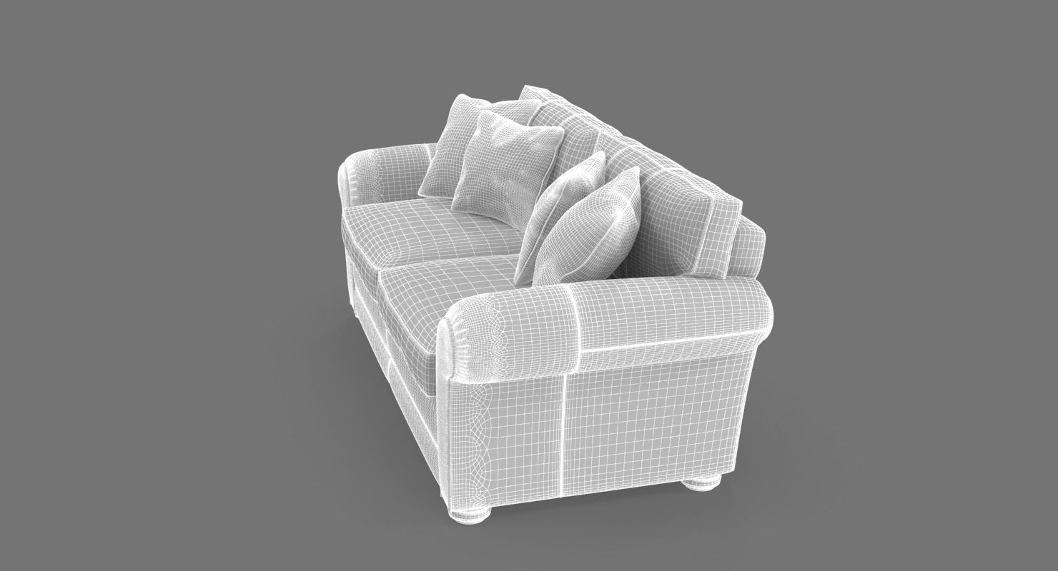 Wade Jefferson Large Scatter Sofa 3D model_16