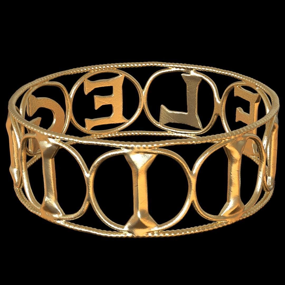 Replica of the Roman Legion Flavia Felix Ring 3D print model_2