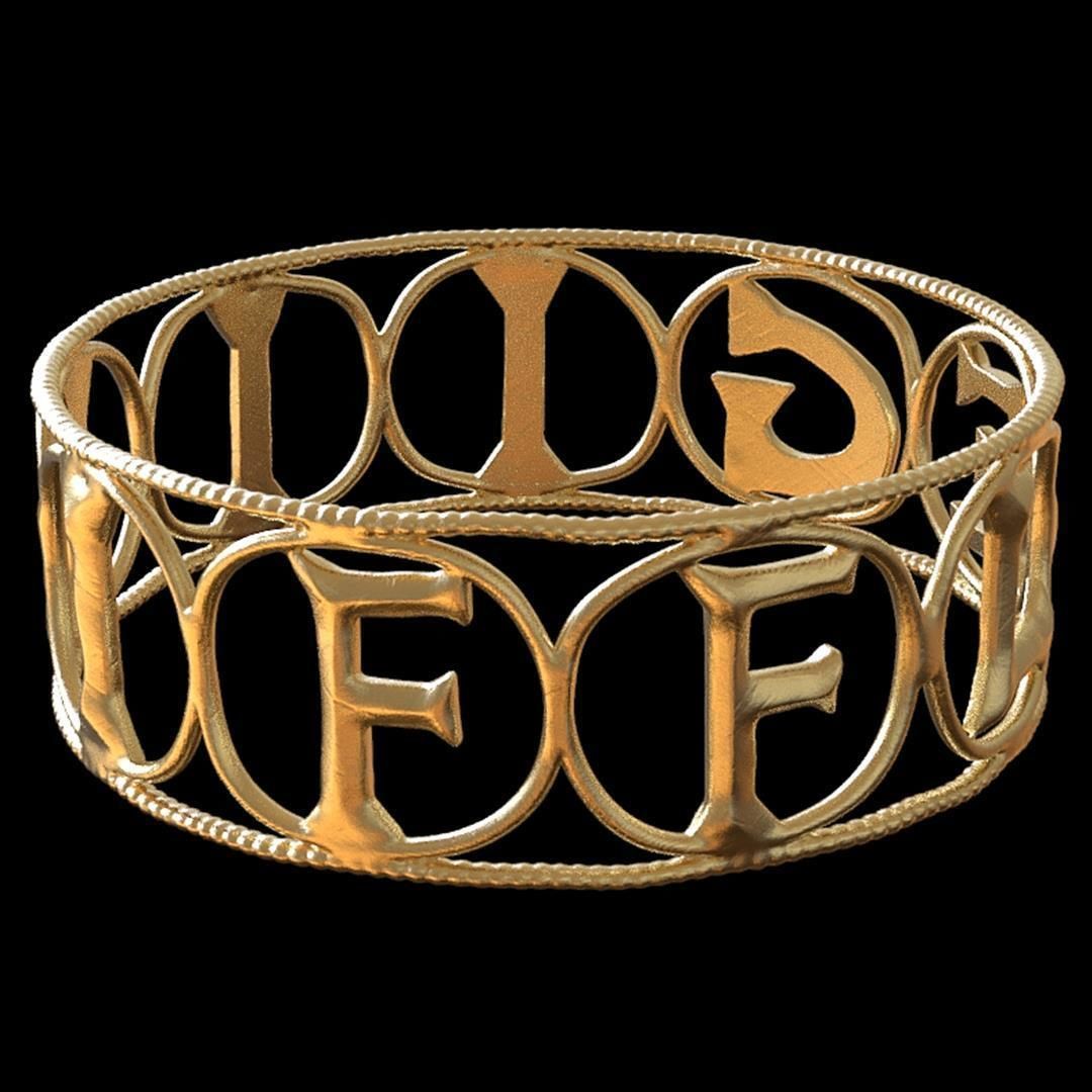 Replica of the Roman Legion Flavia Felix Ring 3D print model_3