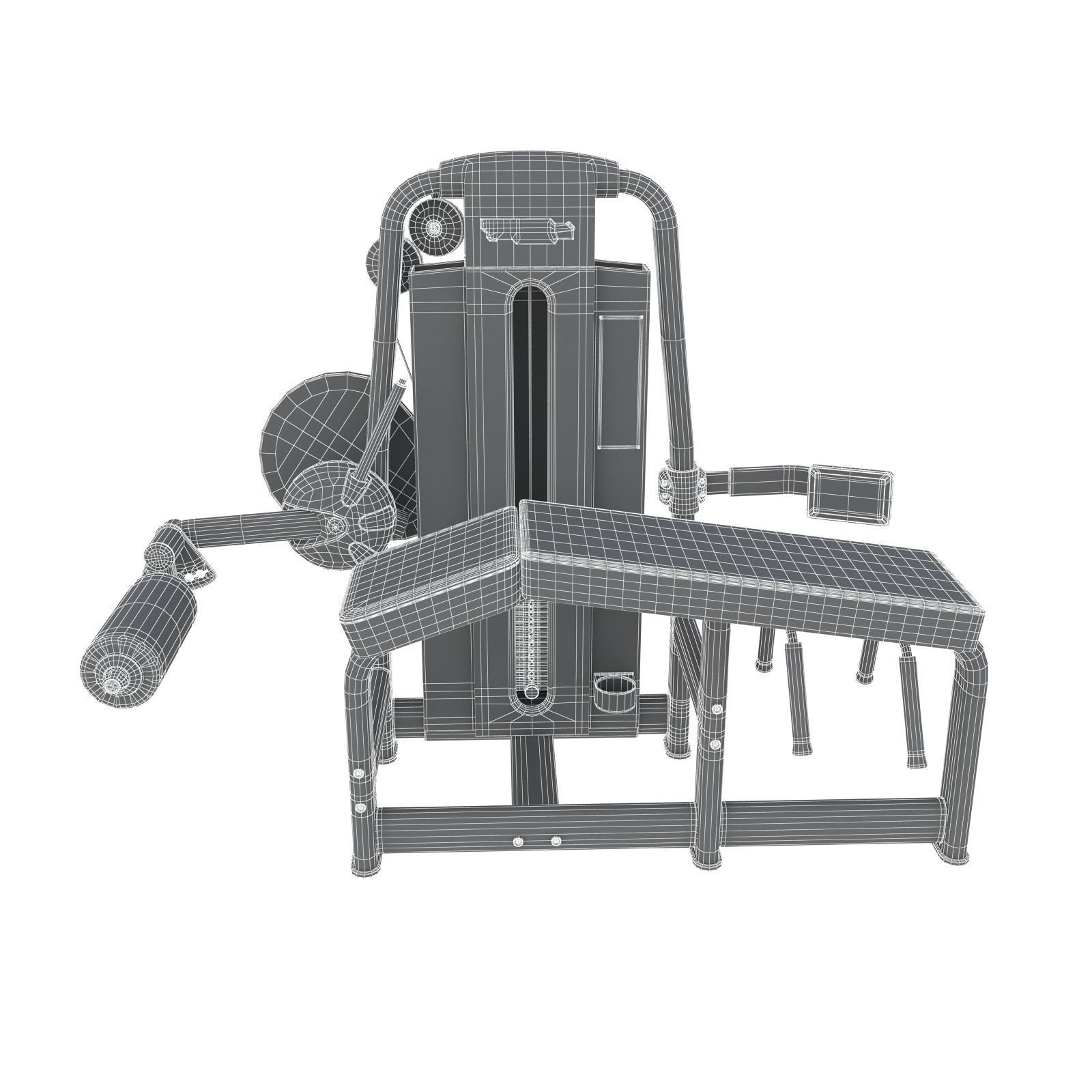 103 Models Gym Fitness Weight Collection 3D model_99