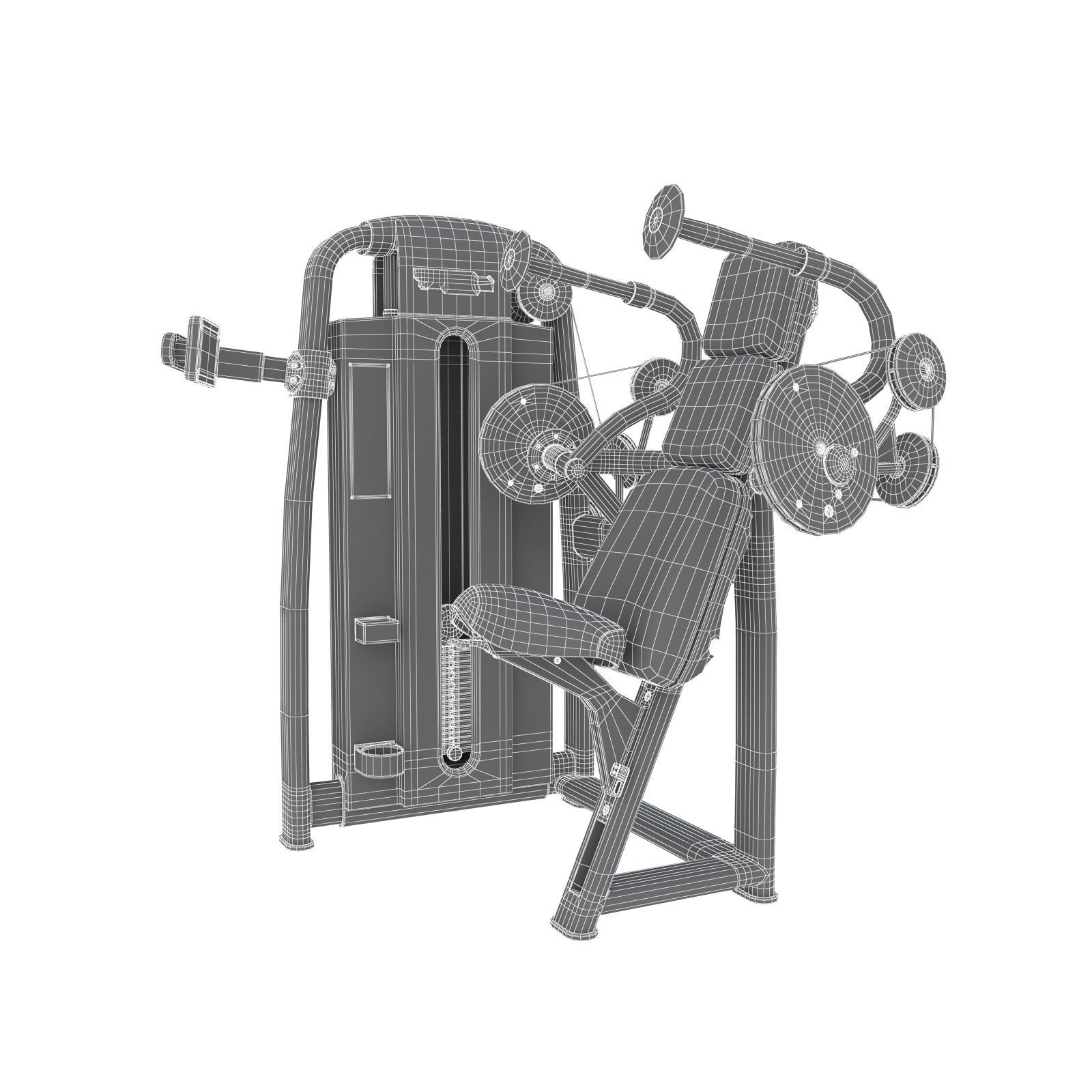 103 Models Gym Fitness Weight Collection 3D model_75