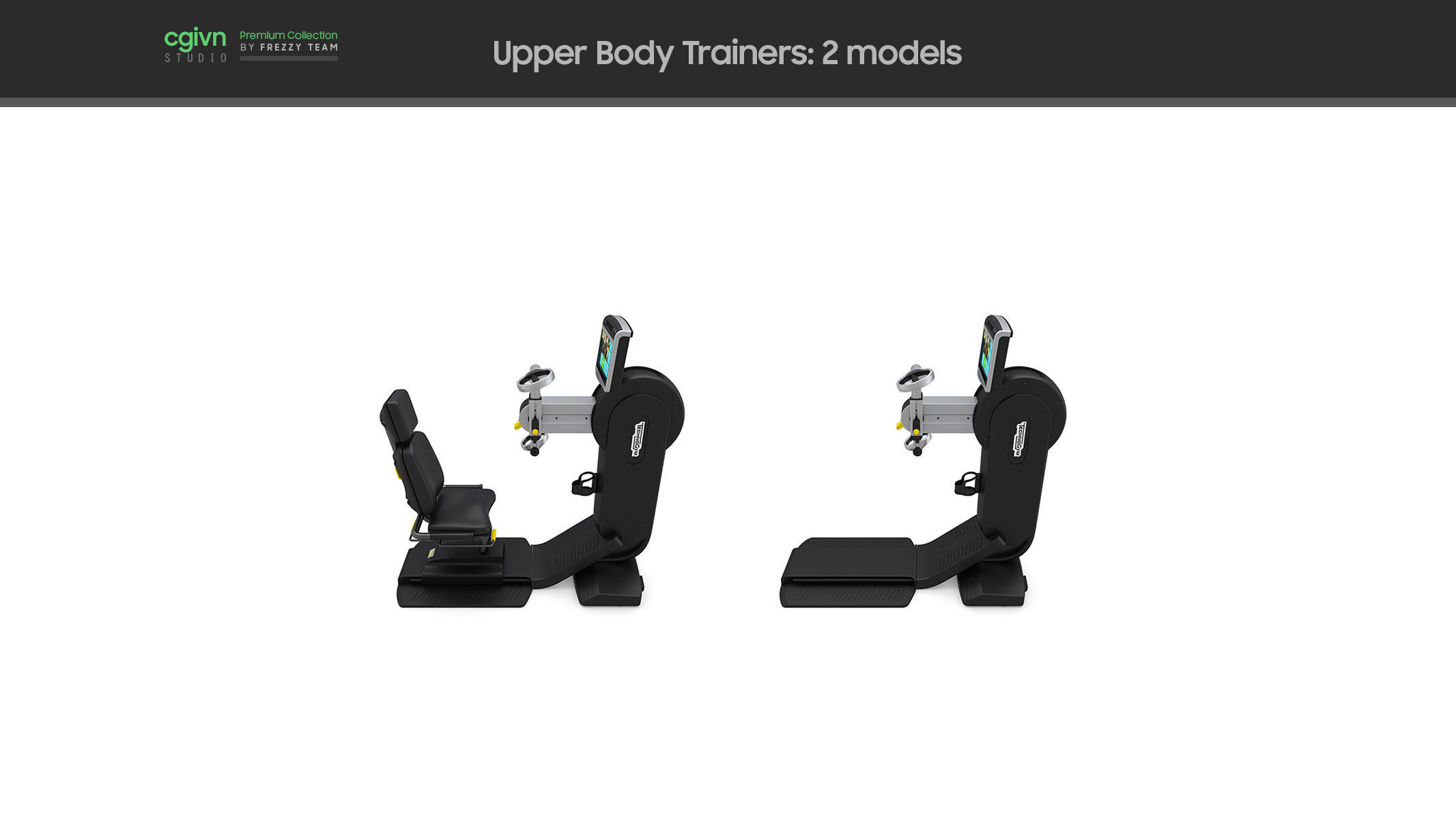 103 Models Gym Fitness Weight Collection 3D model_10