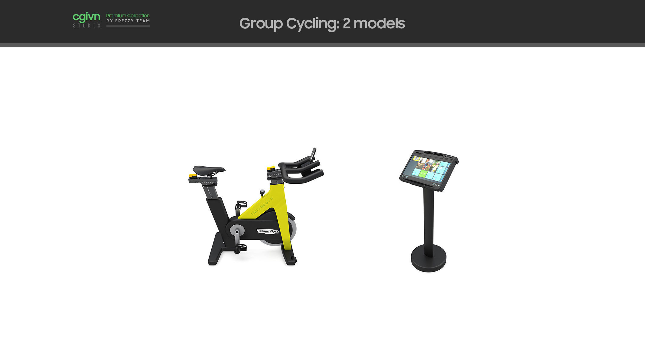 103 Models Gym Fitness Weight Collection 3D model_11