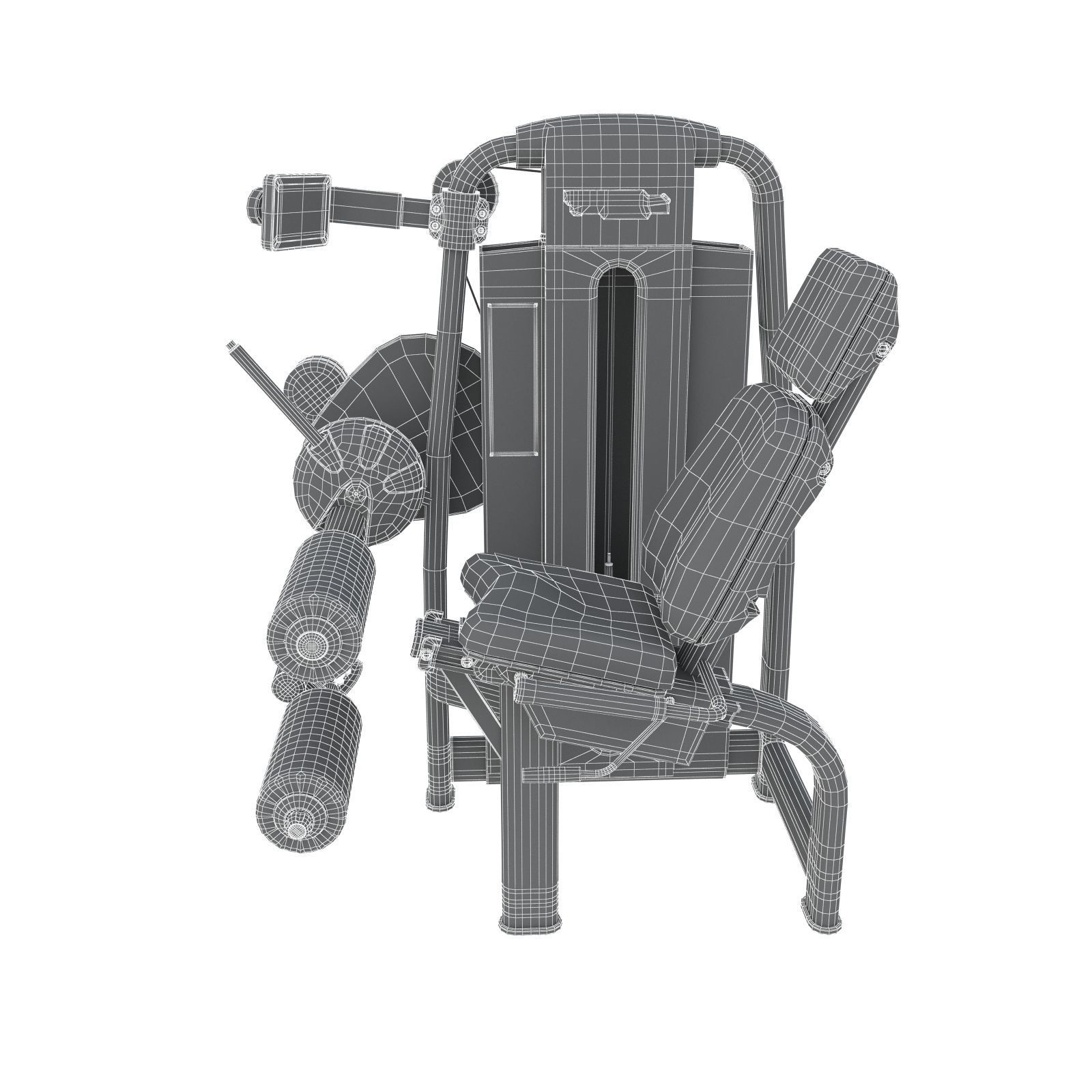 103 Models Gym Fitness Weight Collection 3D model_83