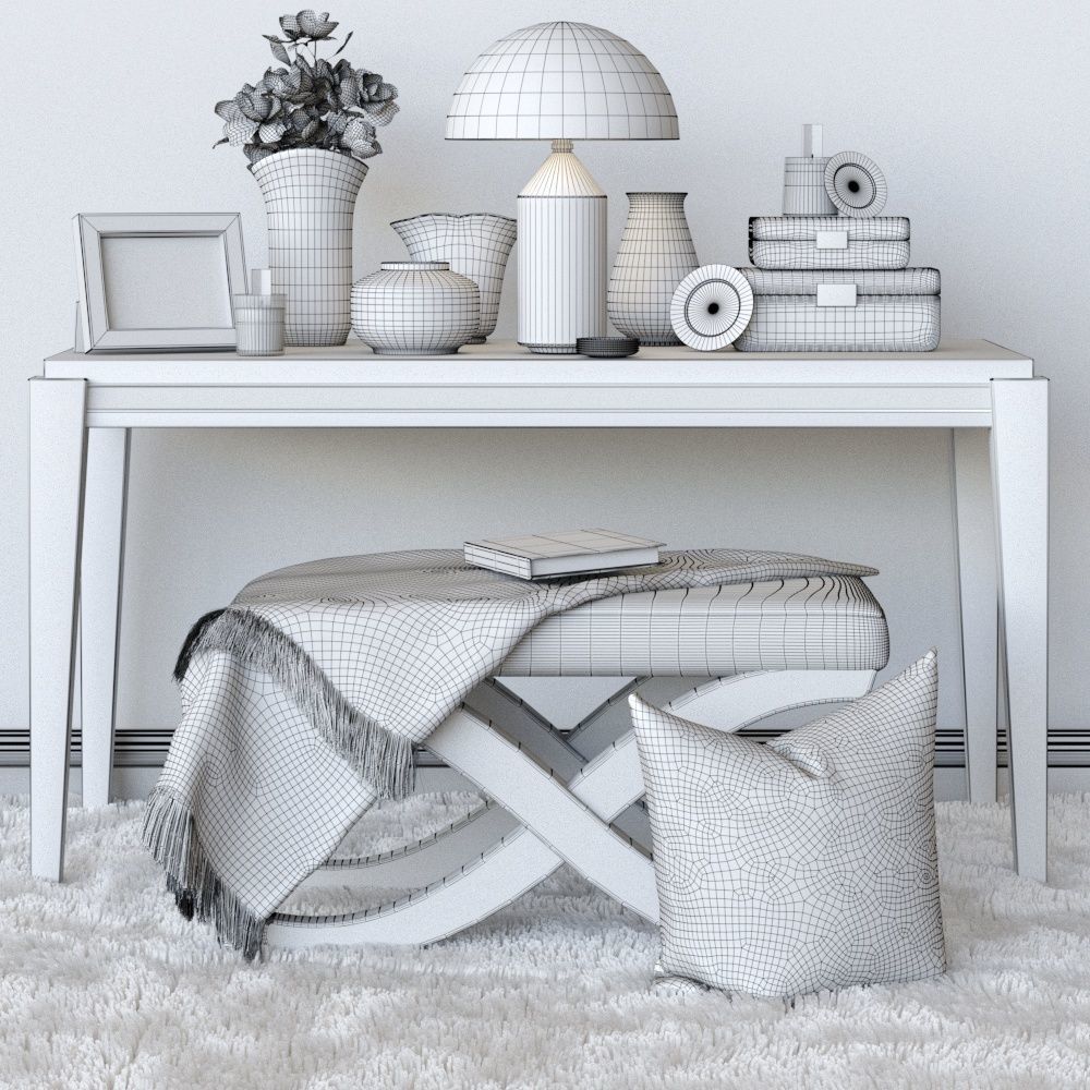 Dressing table 3D model_1