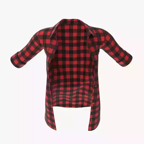 Stylized Womens Shirt 3D model