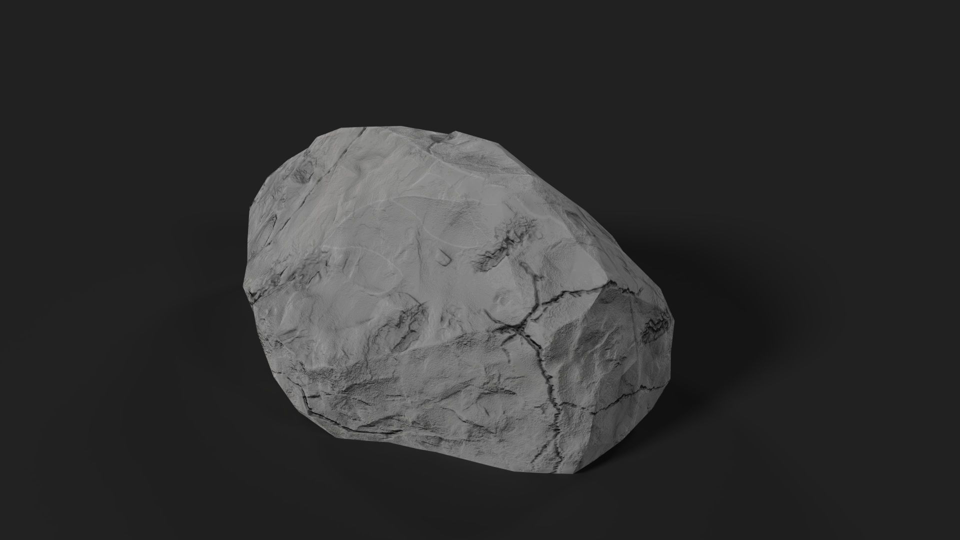 Low Poly Stones Pack Low-poly 3D model_3