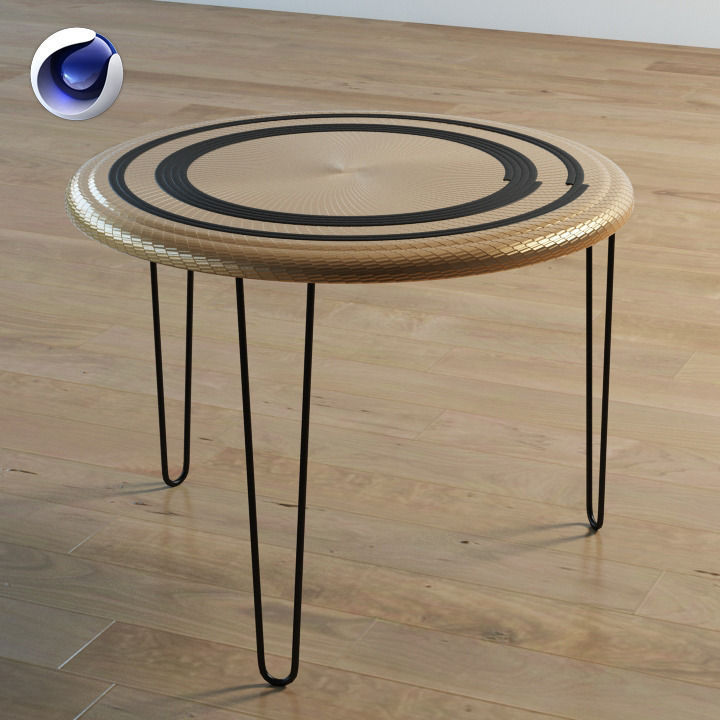 Mandala table 3D model_2