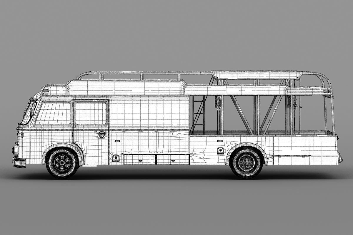 Fiat 642 RN2 Bartoletti Race Transporter 3D model_4