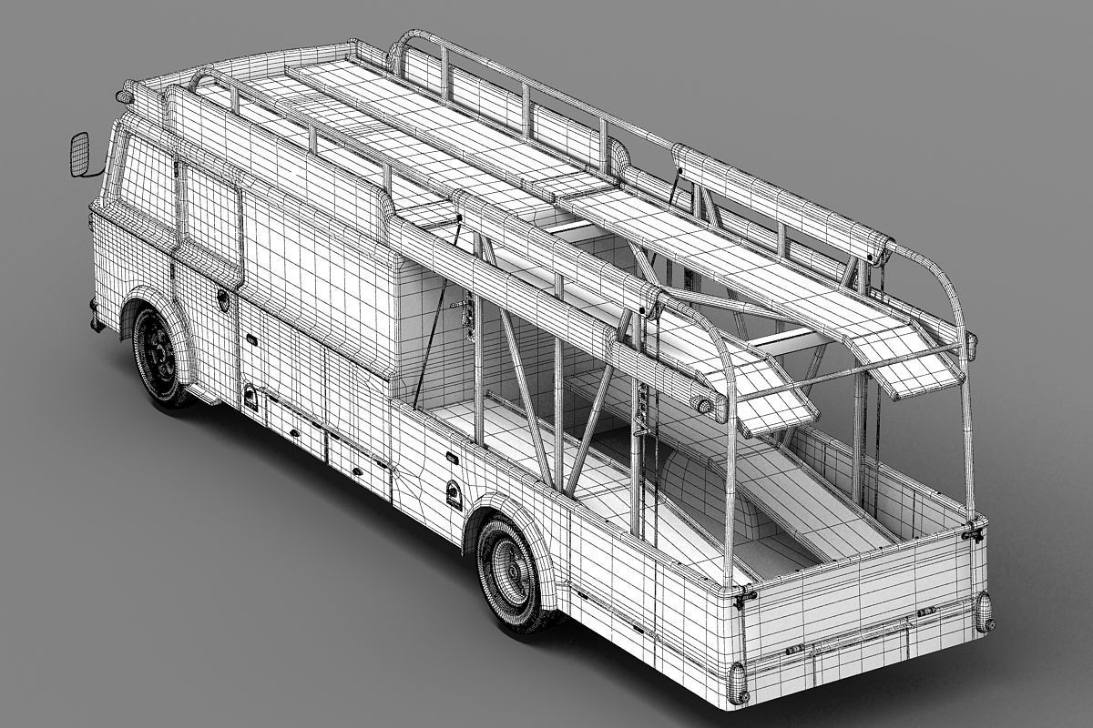 Fiat 642 RN2 Bartoletti Race Transporter 3D model_8