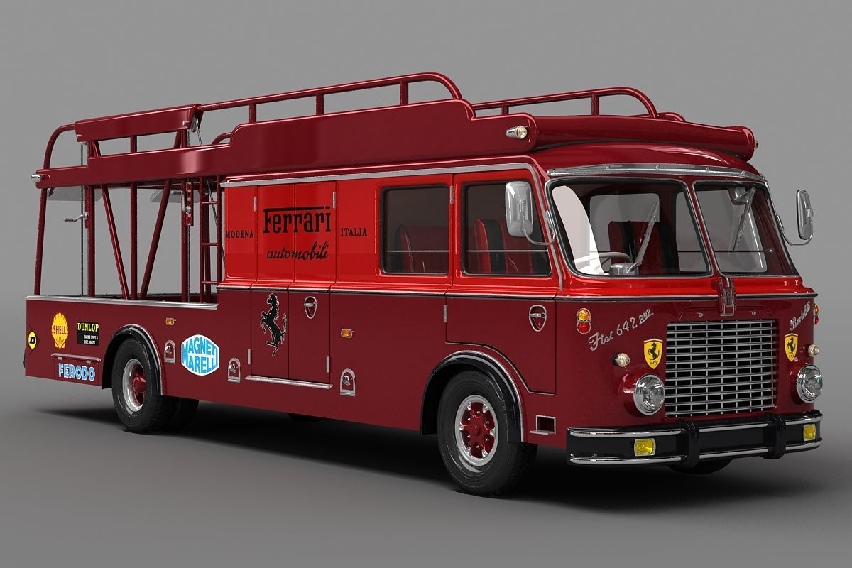 Fiat 642 RN2 Bartoletti Race Transporter 3D model_10