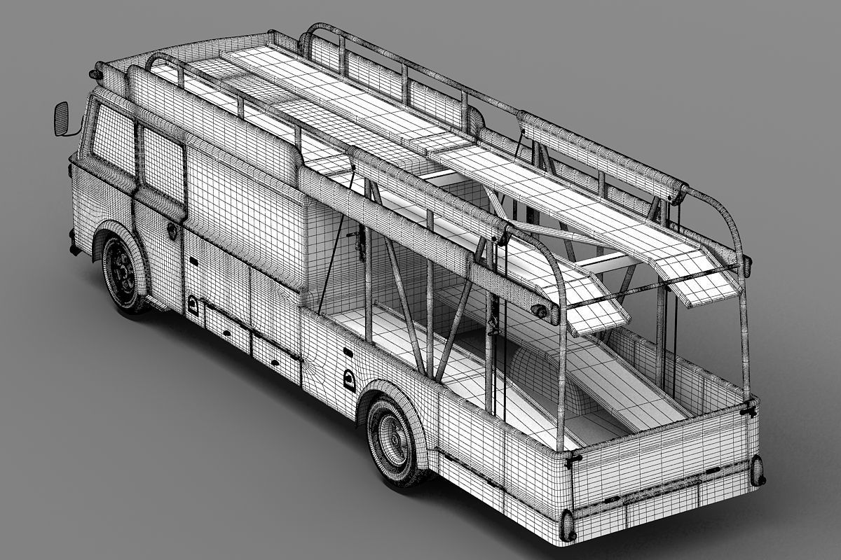 Fiat 642 RN2 Bartoletti Race Transporter 3D model_9