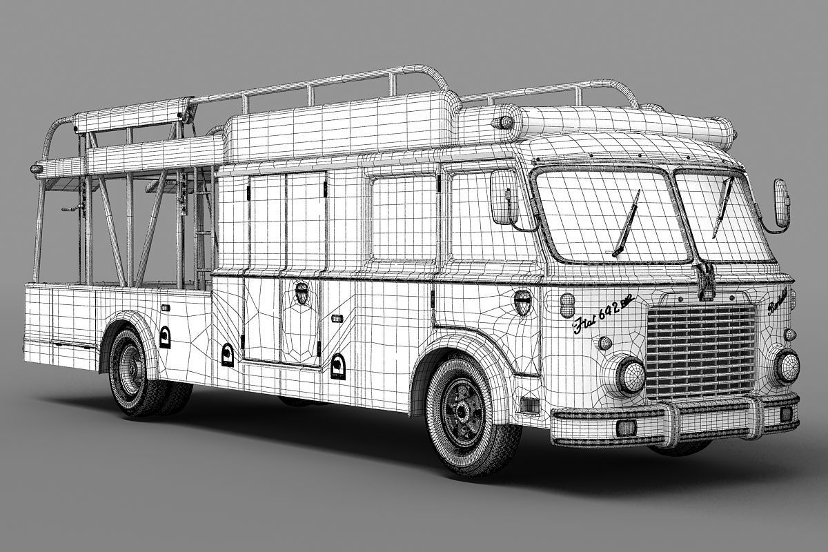 Fiat 642 RN2 Bartoletti Race Transporter 3D model_11