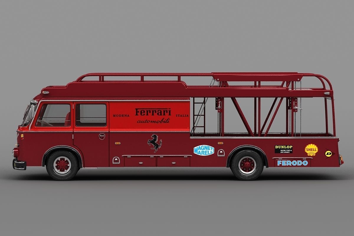 Fiat 642 RN2 Bartoletti Race Transporter 3D model_3