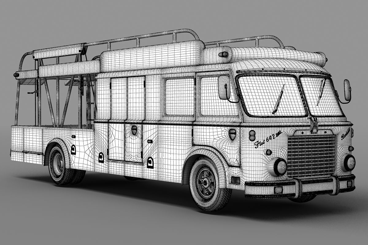Fiat 642 RN2 Bartoletti Race Transporter 3D model_12