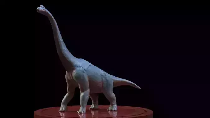 3D Brachio dinosaur Low-poly 3D model