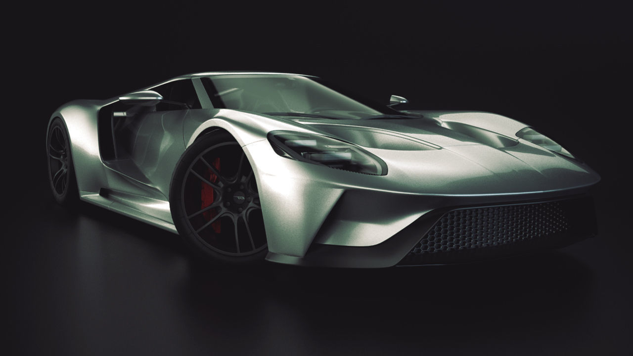 GT 2017 Racing Car Model 3D model_7