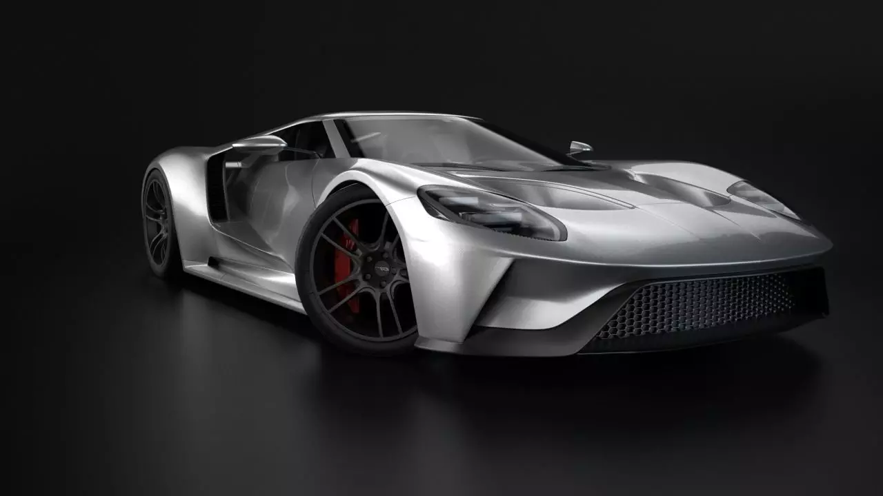 GT 2017 Racing Car Model 3D model_0