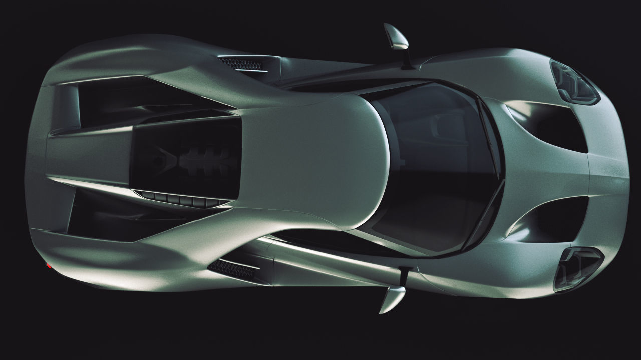 GT 2017 Racing Car Model 3D model_9