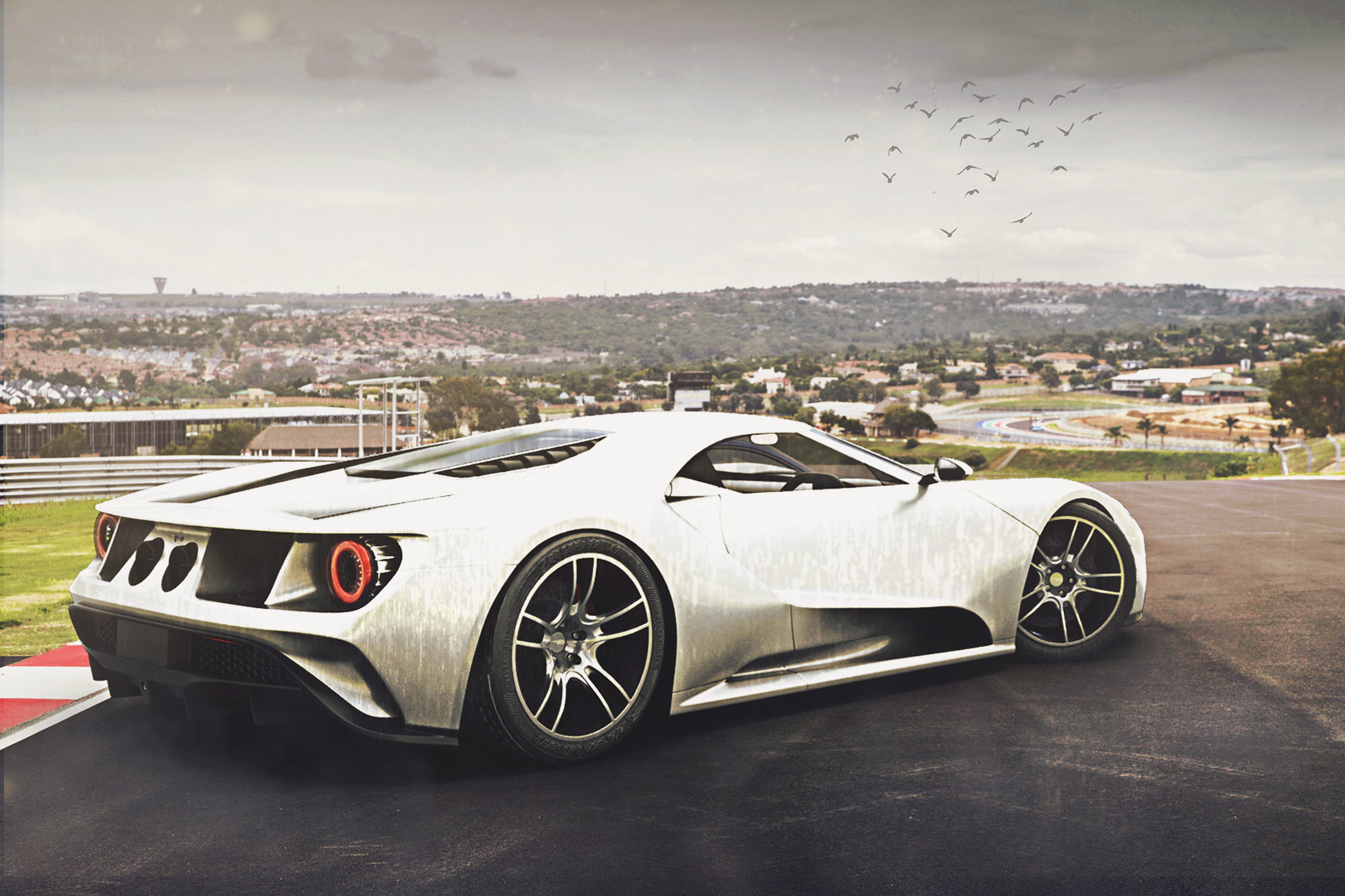 GT 2017 Racing Car Model 3D model_5