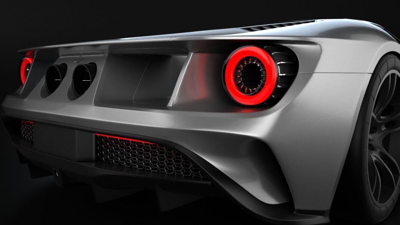 GT 2017 Racing Car Model 3D model_4