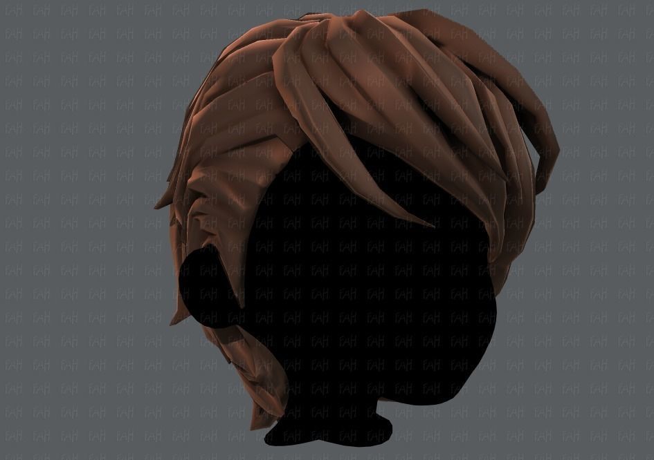 3D Hair style for boy V19 Low-poly 3D model_18