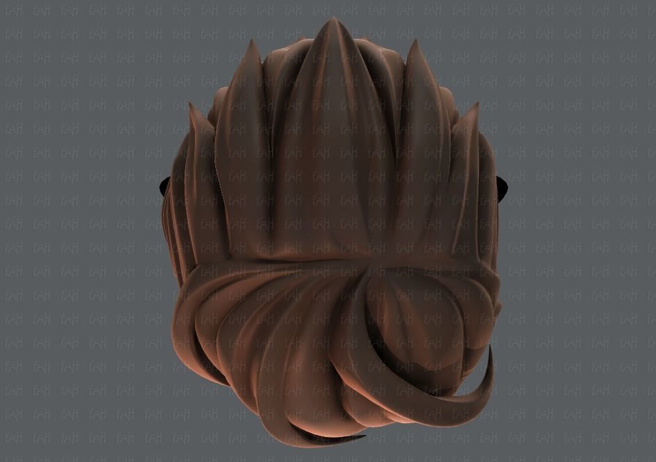 3D Hair style for boy V19 Low-poly 3D model_33