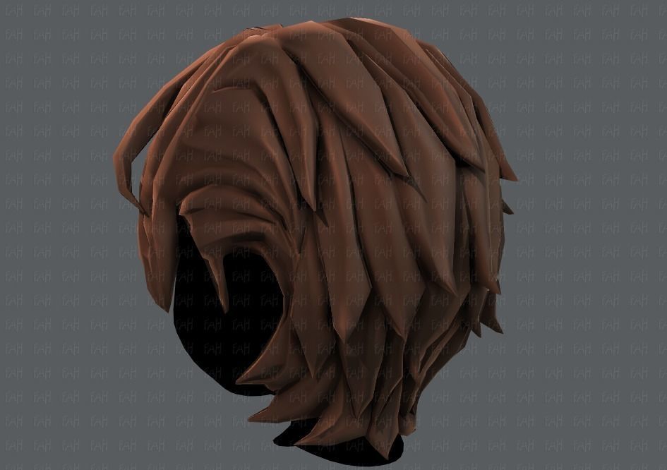 3D Hair style for boy V19 Low-poly 3D model_22