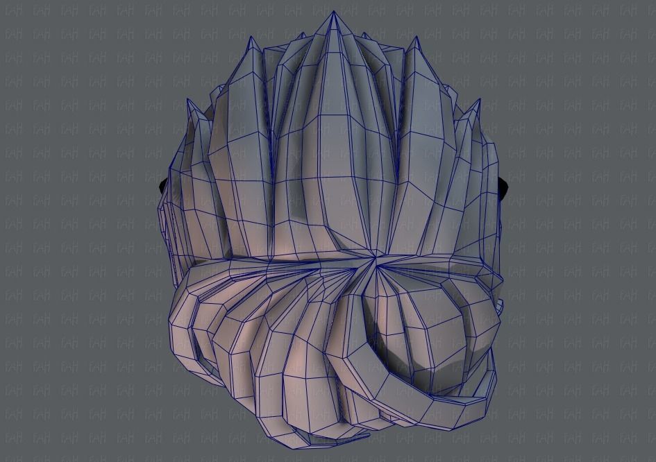 3D Hair style for boy V19 Low-poly 3D model_36