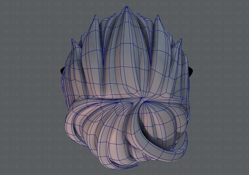 3D Hair style for boy V19 Low-poly 3D model_34