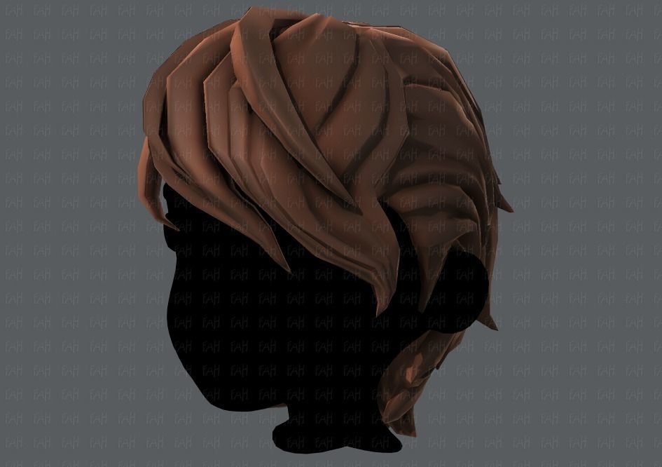 3D Hair style for boy V19 Low-poly 3D model_24