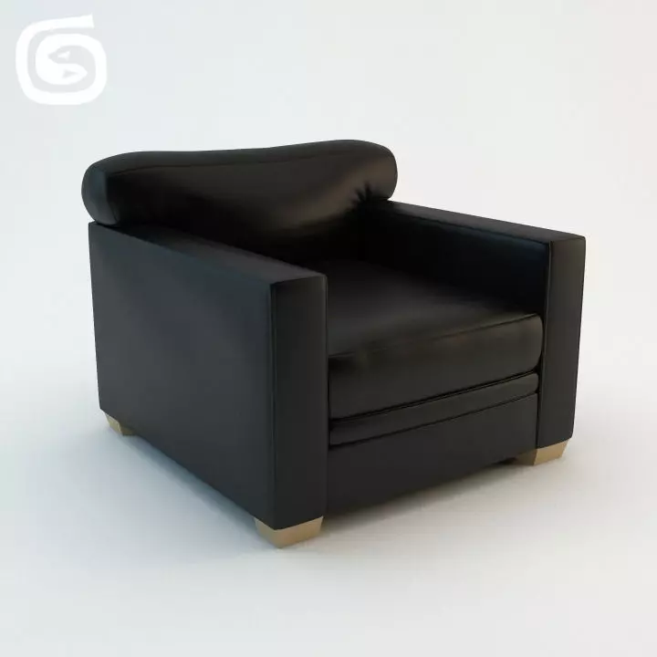ecart int armchair 3D model_0