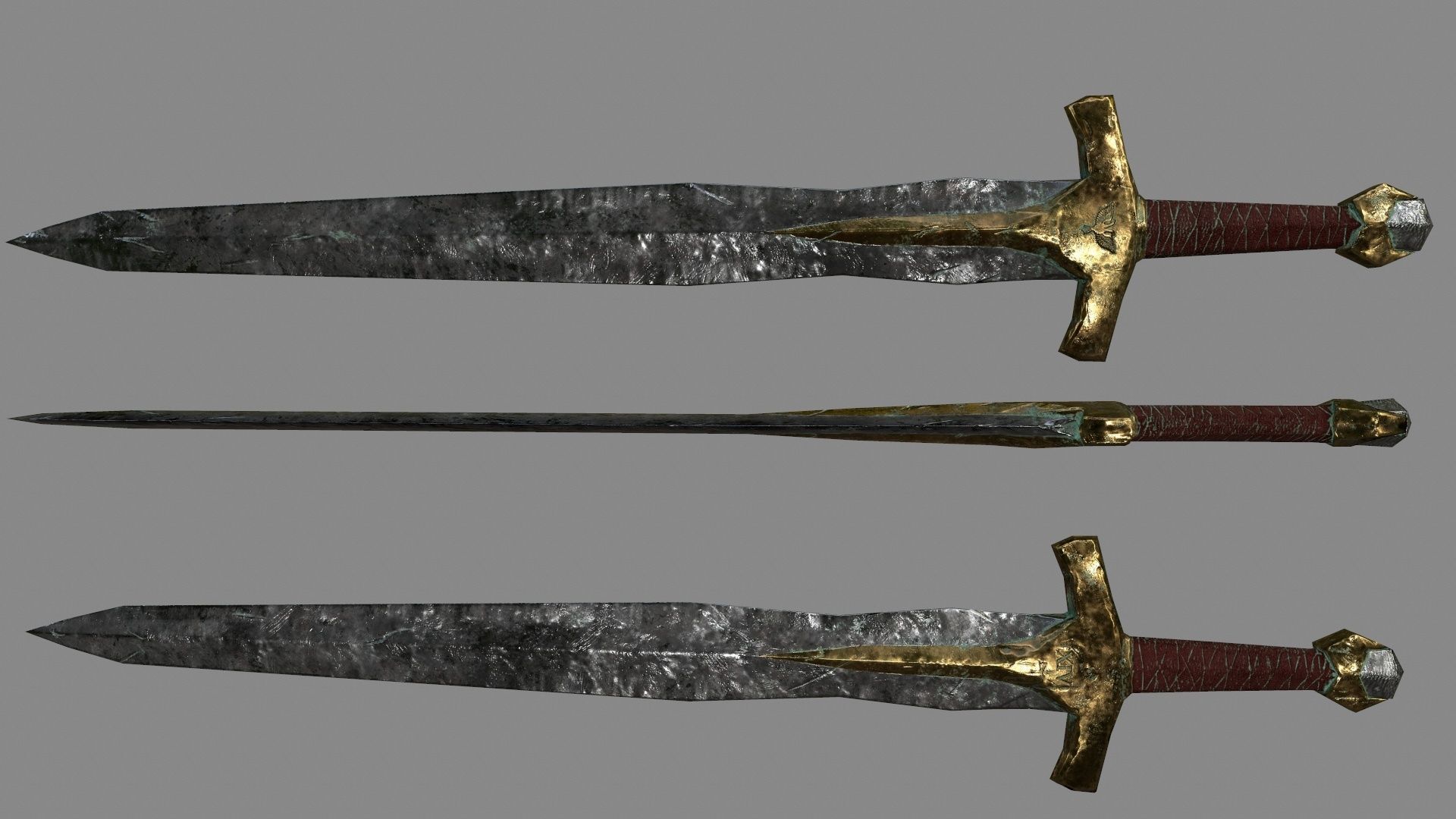 Rome  Worrior  Set 3 Low-poly 3D model_1