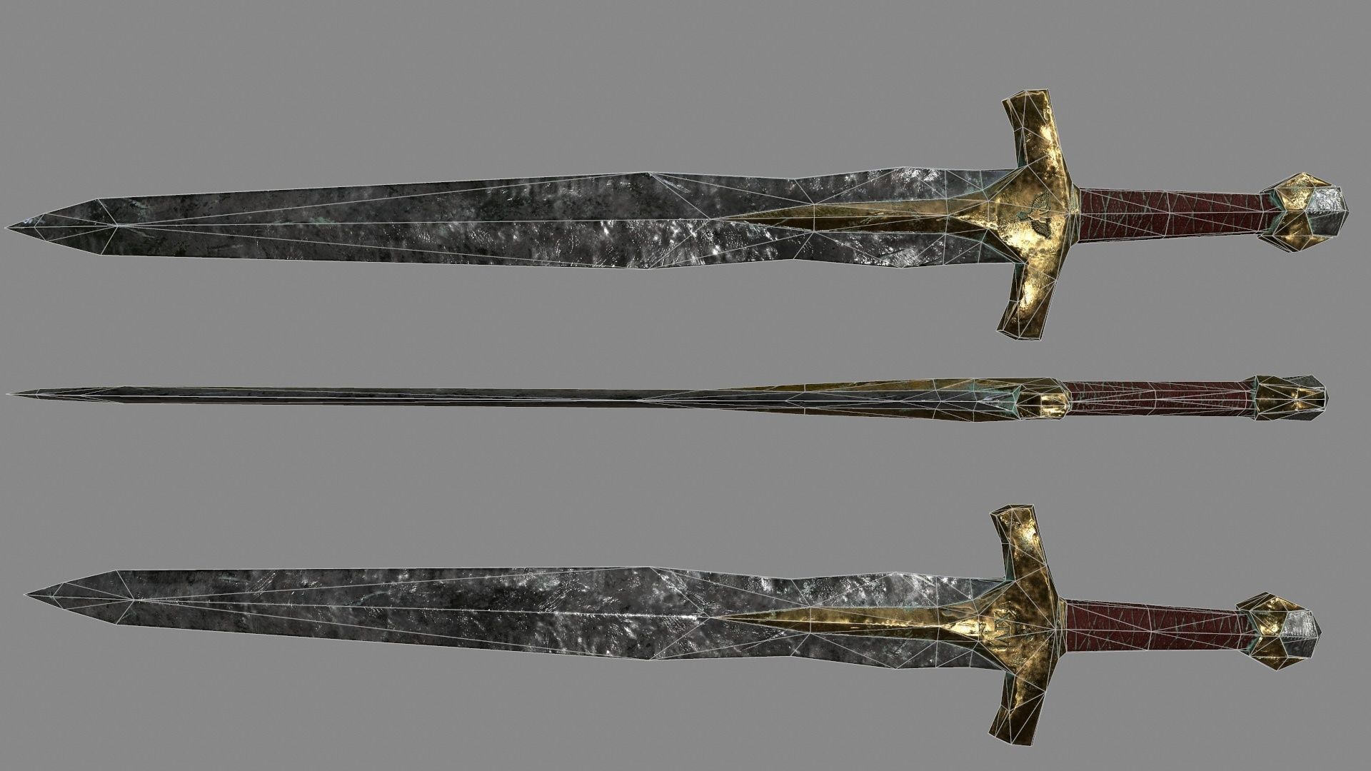 Rome  Worrior  Set 3 Low-poly 3D model_2