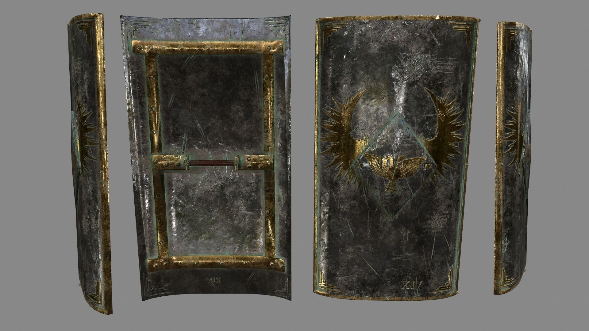 Rome  Worrior  Set 3 Low-poly 3D model_5