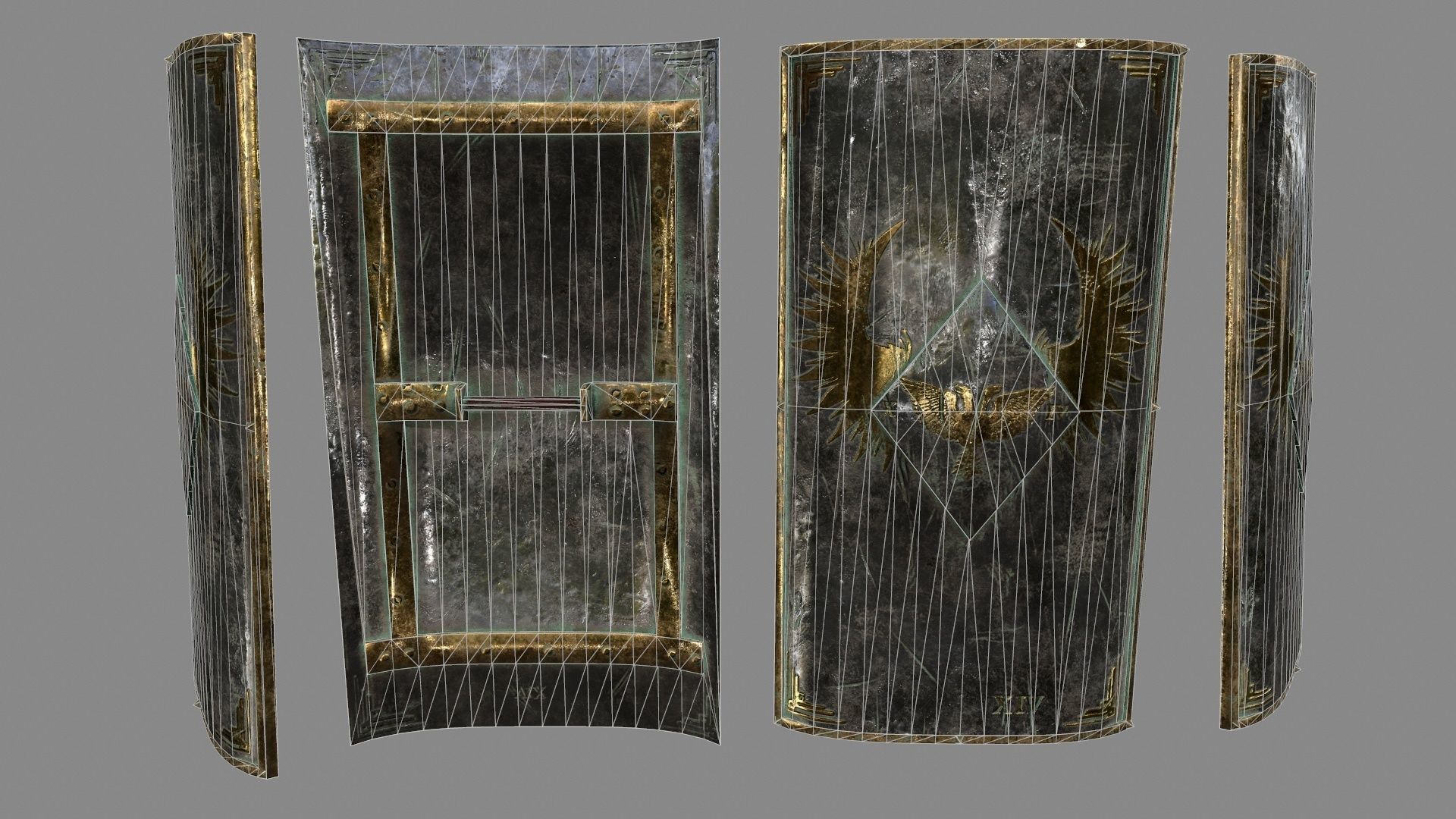 Rome  Worrior  Set 3 Low-poly 3D model_6