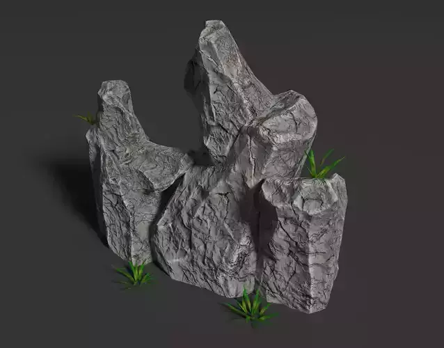 Low Poly Stones rock