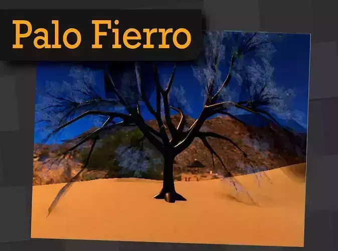 Palo Hierro Mexican Tree Low-poly 3D model