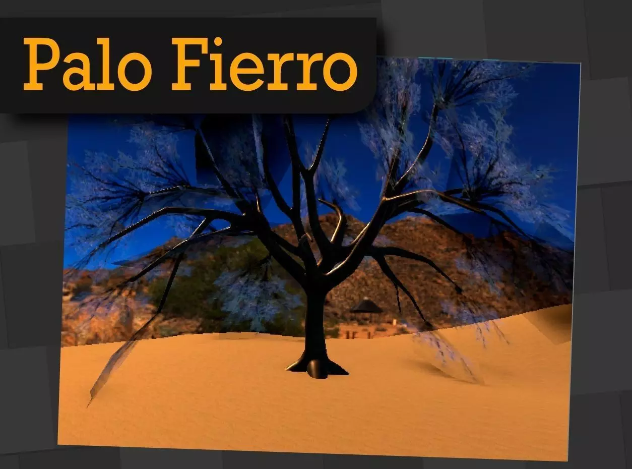 Palo Hierro Mexican Tree Low-poly 3D model