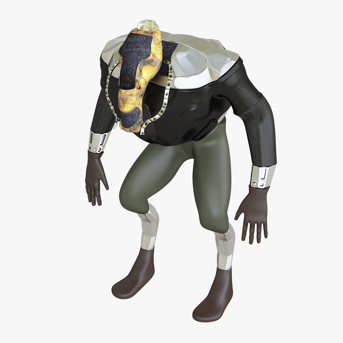 Mutant character 3D model_1