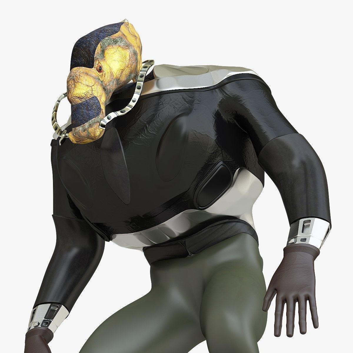 Mutant character 3D model_4